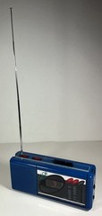 Vintage 1980s Soundesign Color Tunes Radio Cassette Player 4603VBL Blue Boom Box