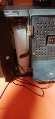 Vintage Radio cassete Hitachi *LevelMatic-Solid State* with detachable speakers