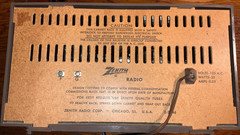 Working Vintage 1946 Zenith AM/FM Automatic Frequency Control 7 Tube