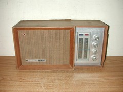 VINTAGE PANASONIC SOLID STATE 2 WAY SYSTEM AM/FM WOODEN RADIO MODEL RE-7487