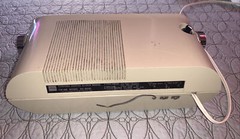 TOSHIBA Flip Home Radio Clock radio RC-803F Beige For Repair Vintage JAPAN MADE
