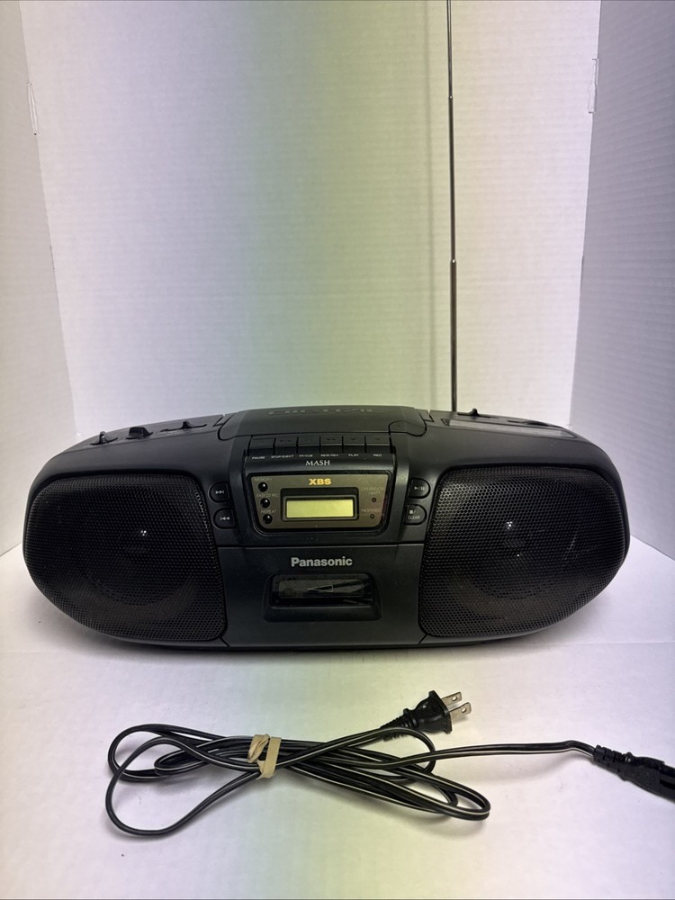 PANASONIC RX-DS15 Portable Stereo BoomBox CD/TAPE/AM/FM XBS System All Work