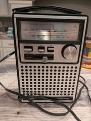 Vintage Lloyds Portable Radio AM/FM AC/DC 289A Series Model N710 With Case Works