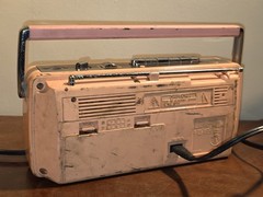RARE PINK! SONY CFM-140 AM/FM Radio Cassette Tape Recorder VTG ONLY FM WORKS!
