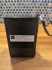 Vintage Toshiba RP-71 Transistor Radio Boxed Set JAPAN NOS Case Earbuds Working