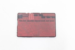 Tested Sony ICF-604 AM-FM 2-Band Radio Card Ultra Slim Vintage Retro Rare Japan