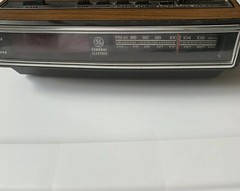 GE Analog Alarm Clock AM/FM Radio 7-4625C Vintage Tested