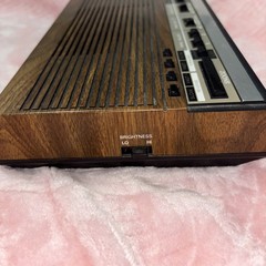 General Electric 7-4638A Alarm Clock Radio/Tested/2 Alarms 10” X 2” Wood grain