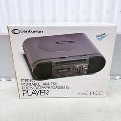 Vintage Portable AM/FM Radio & Cassette Player Centurion E1100 – NEW IN BOX NOS