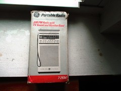 GE Portable Radio Model 7-2934 AM/FM/TV Sound/Weather Works!! Take A LOooOk..
