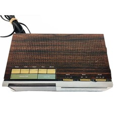 VTG 70s JCPenneys Walnut AM/FM Alarm Clock Radio Model 680-3000 Electric/Battery