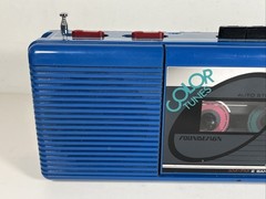 Vintage 1980s Soundesign Color Tunes Radio Cassette Player 4603VBL Blue Boom Box