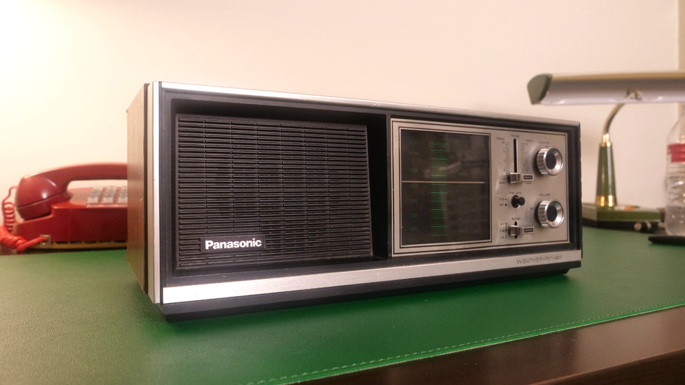 REAL 1972 Panasonic RE-7273 FM AM 3-Band Table Radio Working RETRO VINTAGE WOOD