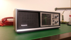 REAL 1972 Panasonic RE-7273 FM AM 3-Band Table Radio Working RETRO VINTAGE WOOD