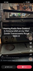 Vintage Zenith Royal 1000-D Trans Oceanic Multi-Band Radio Tested, Hear It Play