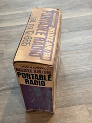 Realistic AM/FM Portable Radio Model 12-665 By Radio Shack Vintage W/ BOX