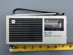 Vintage Made In Japan Toshiba Solid State FM AM Radio IC-70 Works Compact Loud
