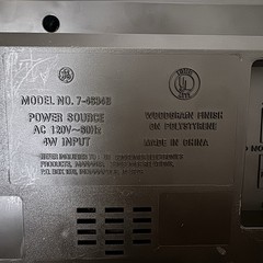 GE Digital Clock Radio Vintage General Electric 7-4634B AM/FM Snooze -Tested-