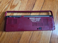 VTG Soundesign Model 2328 BUR Red AM/FM Portable Radio Color Tunes 1990s Tested