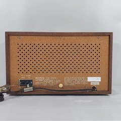 Sony TFM-9450W Vintage AM FM 11 Transistor Wood Grain Table Radio Tested Working