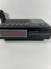 Vintage Lenoxx Sound CR-614 AM FM Digital Clock Radio. Tested Works