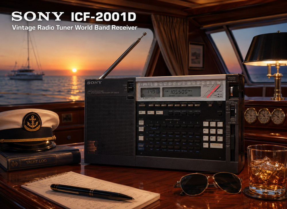 SONY ICF-2001D 🌈RaRe🌈 Vintage Radio Tuner World Band Receiver