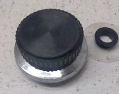 GE Radio 7-2880b Tuning Knob, Plastic Washer And Spacer Pre-owned