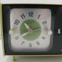 Zenith C462F Alarm Clock Radio AM/FM Green Vintage Solid Tested Works