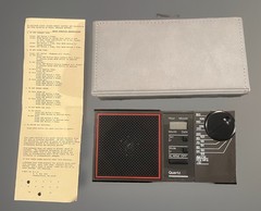 WRIGHT IDEAS # 104 Alarm Clock Radio Portable Case Instructions Hong Kong -Works