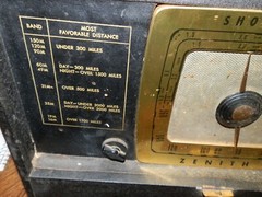 Vintage Zenith Oceanic Short Wave Tube Radio Model 10Z-901, Working, Rare, 16&Prime;