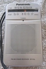 Vintage Panasonic AM/FM 2-Band Portable Radio RF-P50 W/Strap Works,VGC