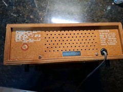 Vintage Sony Soild State 8FC-55W AM FM Clock Radio Wood Case 1960s Japan WORKS