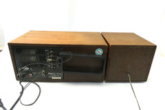 Vintage KLH 200 AM/FM Stereo Table Top Radio Wood Cabinet Kyocera Japan
