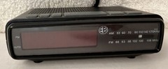 Electro Brand AM/FM Radio Alarm Clock – Model 4610 Black Tested and Working 