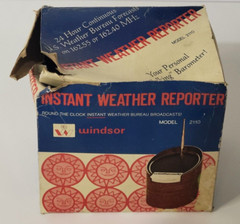 Instant Weather Reporter Windsor 2110 VTG Hong Kong Original Box Paperwork