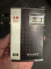 Vintage 1971 Japan Sharp Solid State AM Hand Held Radio BP-102A Tested – Works