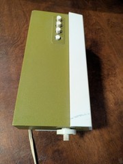 Vintage Panasonic RC-1122 Radio Alarm Clock AM Flip MCM 1970s Avocado Green