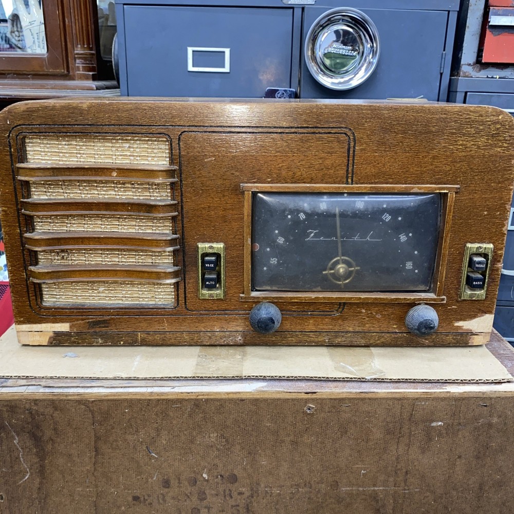 Vintage Zenith Model 5K037 Wood Tube Radio Transoceanic – RARE! For Parts/Repair