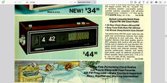 Vintage 1970&rsquo;s Lafayette Flip Clock Radio