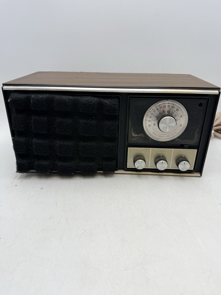 Vtg KLH Model 21 Twenty-One AM/FM Receiving System Radio Works For Parts Repair