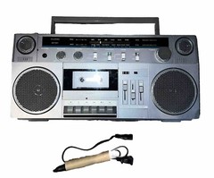 Vintage Sears Boombox Radio SR2100 Series Stereo Ghetto blaster 80s Working Read