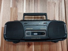 Vintage Sound Design Cassette Player AM/FM Stereo Radio Boombox Black