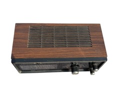 Vintage Sears Flip Clock Woodgrain Radio – Broken For Parts