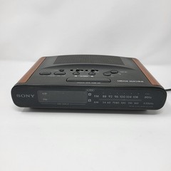 Vintage Wood Grain Sony Dream Machine ICF-C430 Dual Alarm AM/FM Clock Radio