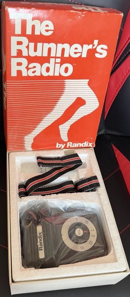 Vintage 1977 Randix Runners High Sensitivity AM Radio Hi-Power Speaker SEALED !!