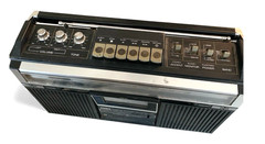General Electric Model 3-5251A AM/FM Stereo Cassette Recorder VTG Boombox 70-80s