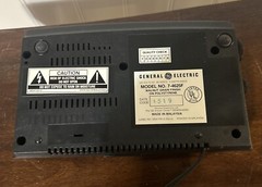 GE General Electric Radio AM FM Alarm Clock 7-4625C VNTG Woodgrain WORKING READ