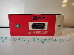 Vtg Zenith Z8000 AM/FM Cassette Clock Radio Green LED Battery Backup Movie Prop