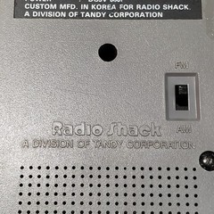 Vintage Radio Shack Realistic 12-718 AM/FM Transistor Radio Tested