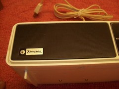 Rare! Vintage Emerson AM Desktop Radio Model TA-81, White, Taiwan, Free ship!